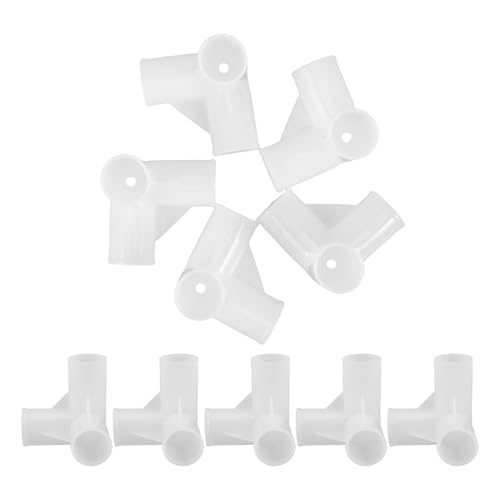 WEKAMOS Diámetro 25 Mm 10 Conectores de Plástico para Zapateros y Armarios Diseño Versátil Accesorios Resistentes para Almacenamiento en Dormitorios y Closets