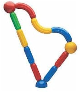 مجموعة العاب سلسلة بناء تعليمية، 48 قطعة العاب مغناطيسية ملونة، مكعبات تعلم العلوم والتكنولوجيا والهندسة والرياضيات للاطفال