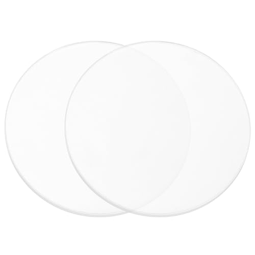 Image of PATIKIL 10 inch Acrylic Circles, 2Pcs 0.08 inch Thickness Round Acrylic Sheets Acrylic Circle Blanks Cake Disc Panel for Sign DIY Craft Project, Paintings, Picture Frame, Table Top, Clear