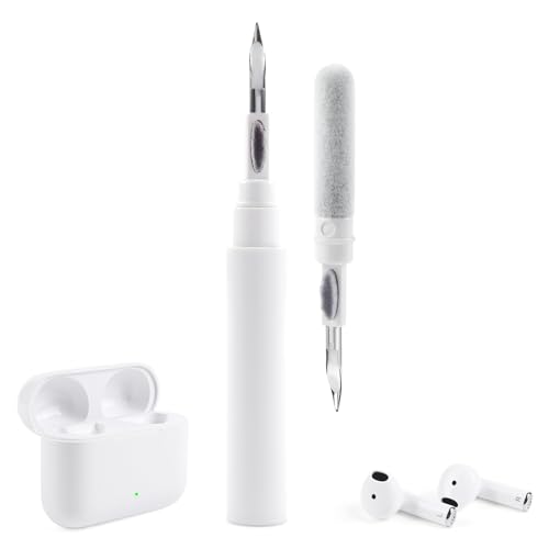 MJDJG Airpod Cleaner Kit, Earbud Cleaning Kit for Airpods Pro 1 2 3, Phone Cleaner Kit with Brush for Bluetooth Earbuds Cleaner, Wireless Earphones,iPhone,Laptop, Charging Box.