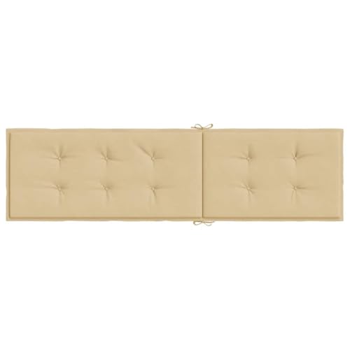 Coussin pour chaise longue imperméable et antidérapant gris