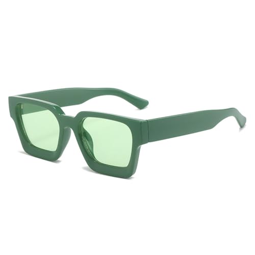 Lunettes de soleil pour femmes vertes contre l'éblouissement avec style rétro punk