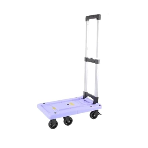 Carretilla plegable portátil color morado miniatura 1
