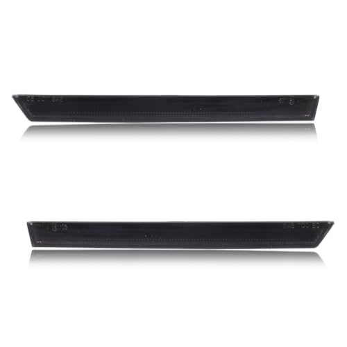 Image of Rear Bumper Reflector Compatible with Fo-rd Must-ANG 2013-2014, [DOT] [Waterproof] Rear Bumper Reflector Housing [No Bulbs], Replace OEM #DR3Z15A448A, 1 Pair, Smoked Lens