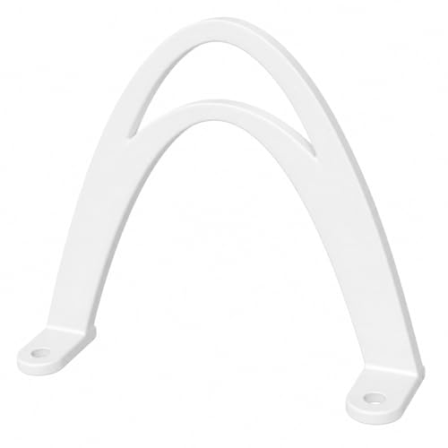 SplashNColor Double Arc for Bird Buddy Birdhouse Protection Against Large Birds Prevents Pigeons Jackdaws & More Durable ABS Shield Anti-Perch Guard BirdBuddy Accessories White