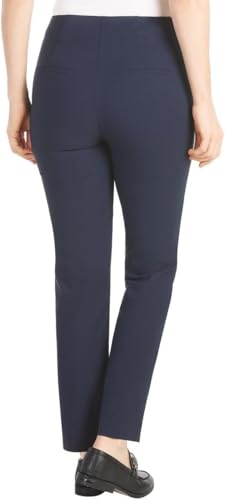 Image of Hilary Radley Women's Ponte Pull-On Mid Rise Slim Leg Pants