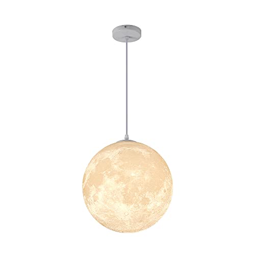 Lustre lune impression 3D plafonnier suspendu chic pour bureau et café branché