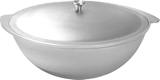 Cast Aluminum Asian Cauldron with Lid Aluminum Kazan, Dutch Oven Pot, Camping Cookware Kitchen Pot, Oven Safe Caldero, Gray ((4.8 Qt (4.5 L))