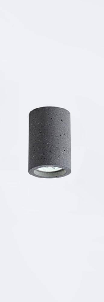 BHGFYXBS Minimalist Industrial Ceiling Spotlight Fixture,Cement Accent Spot Lighting Indoor,Directional Spotlights Gu10 Downlights For Bedroom Kitchen Island Corridor,Living Room,Black