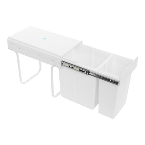 Caneca de basura doble extraíble 30L para gabinete miniatura 5