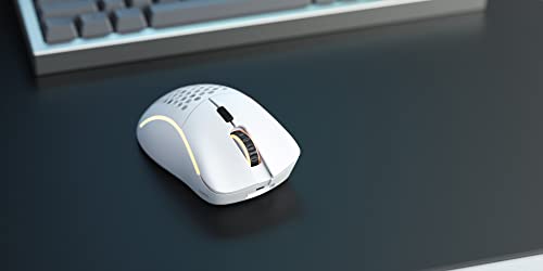 Glorious Model D Wireless Gaming Mouse - 69g RGB Lightweight (Matte White) (Renewed)