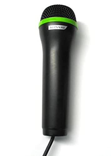 Konami Xbox Microphone, Karaoke, Wired, 3.5 mm Jack, Plastic, 1 Channel, 20Hz - 20kHz, 85 Hz, Low dB Sensitivity, Rugged, Gaming Console Compatible