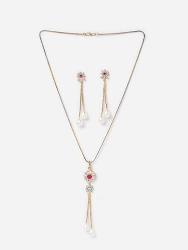 Juego de joyas DMZ-949 bicolor con cuentas y tachuelas de latón 2