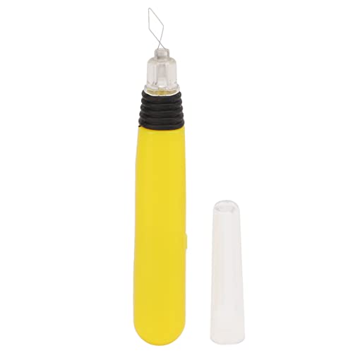 Herramienta de Roscado de Aguja LED Portátil con un Diseño Fácil de Agarre para Máquinas de Coser - Roser de Plástico con Batería en Amarillo