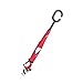 ALAZA Fashion Red Polka Dot Inverted Reverse Umbrella Double Layer Upside Down Car Stick Umbrella with C-shape Handle