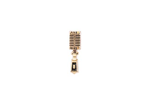 Knighthood Microphone DJ Music Lapel Pin Suit Collar Brooch for Unisex