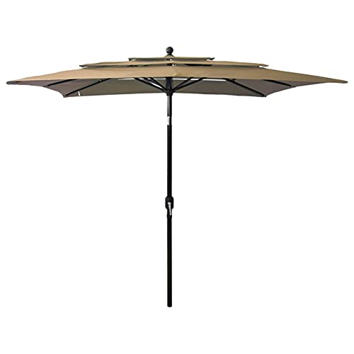 Parasol extérieur de plage et terrasse CLSDRZC en aluminium pour repas ombragé