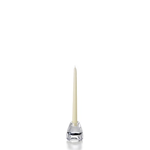 yummi Ivory Taper Candles -10 inch - 12 per Pack