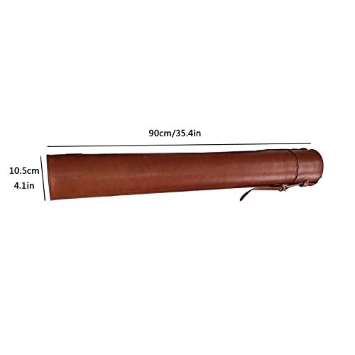 Rouleau de papier en cuir, sac de rangement et boîtes de transport pour plans, impressions, affiches, cibles, œuvres d'art et dessins