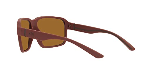 Image of Armani Exchange mens Ax4131su Universal Fit Square Sunglasses
