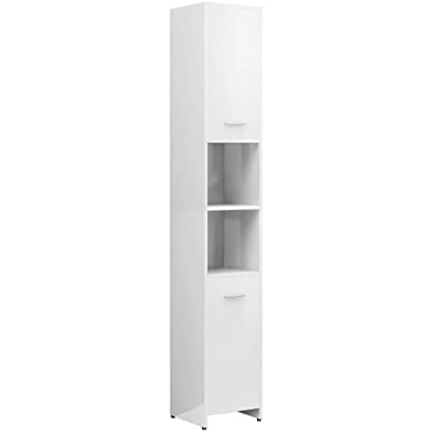 vidaXL High Gloss White Bathroom Cabinet Cover
