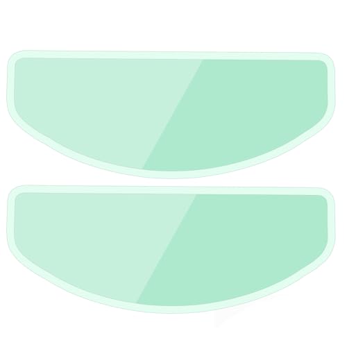 Supecesorio Película Protectora antivaho Universal para Casco de Motocicleta, 2PC Películas de Paquete Antivaho, Inserto de Lente de Visera Transparente Resistente a la Niebla 8,8cm x 24,5 cm