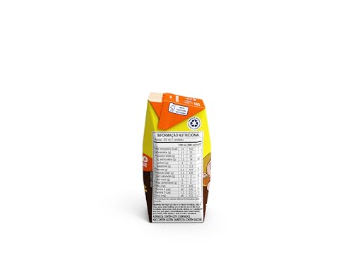 Piracanjuba Pirakids - Bebida láctea UHT sabor Chocolate, Achocolatado, Zero Lactose, 200ml