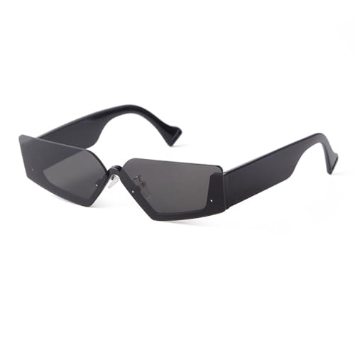 Lunettes de soleil rectangulaires demi-monture rétro MUTYNE mode UV400 homme femme