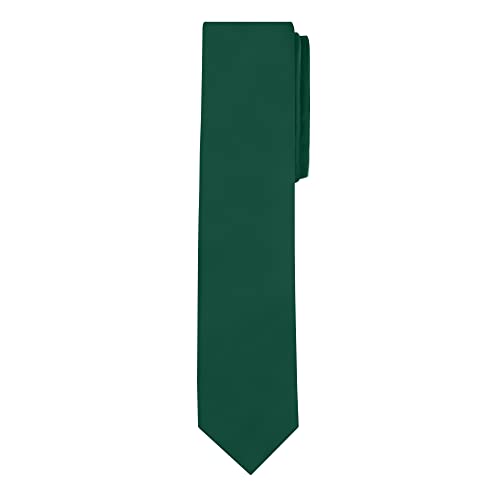 Image of Jacob Alexander Men's Skinny Width 2 inch Solid Color Tie