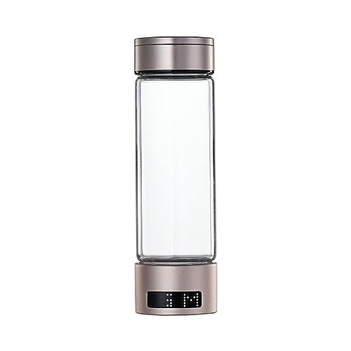 Generador Agua hidrógeno, máquina ionizadora Agua hidrógeno 3 1, generador Agua hidrógeno portátil, Contenido hidrógeno 1300 a 1500 PPB, Capacidad óptima, Uso hogar, Oficina, Viajes, 400 ml
