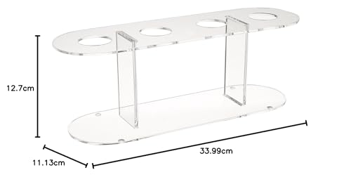 Winco ACN-4 Acrylic 4-Hole Ice Cream Cone Stand