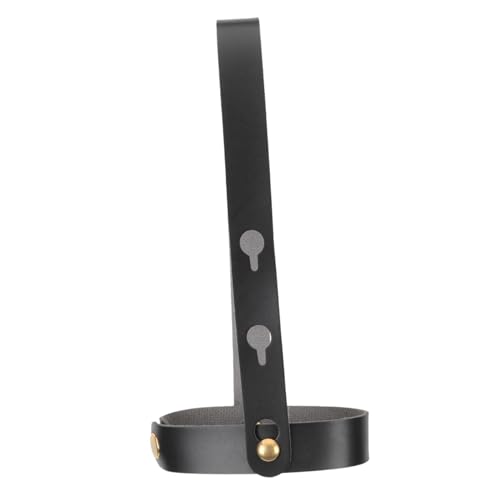 GRIRIW Handheld Leather Coffee Sleeve Carrier Adjustable Drink Cup Holder for Beverages Portable Insulated Cup Sleeve for Milk Tea and Coffee Non Slip Wear Resistant Design