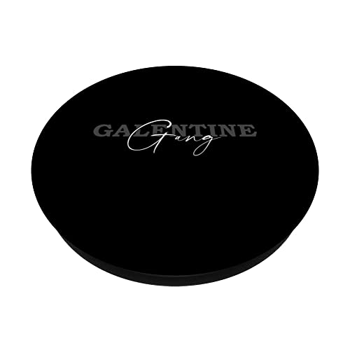 Galentine Gang Anti Valentine´s Day Feminist PopSockets Swappable PopGrip, Black - Image 2