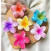 Styling fashion Flower Hair Clips Plumeria Design, Multi-Color Hair Accessories (F-3)