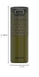 Kambukka Etna Grip 500 ml kubek termiczny Khaki Warrior– szczelny, stal nierdzewna 18/8, nakrętka 3-w-1 Snapclean, ciepło 9 h/zimno 18 h