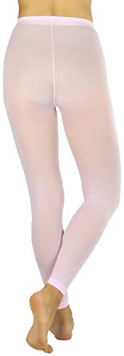 Image of ToBeInStyle Women's Opaque Ankle Long Nylon Footless Fun Tights Pantyhose