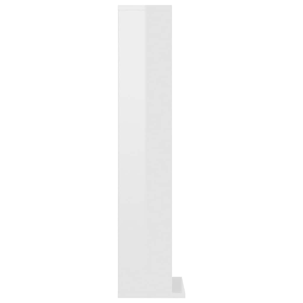 Générique Armoire à CD Blanc Brillant 21x20x88 cm Bois d'ingénierie,Fixations & Meubles de Rangement multimédia,800357