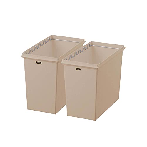 天馬 ごみ箱 本体 ライトブラウン 25L イーラボホーム スマートペール 2個セット