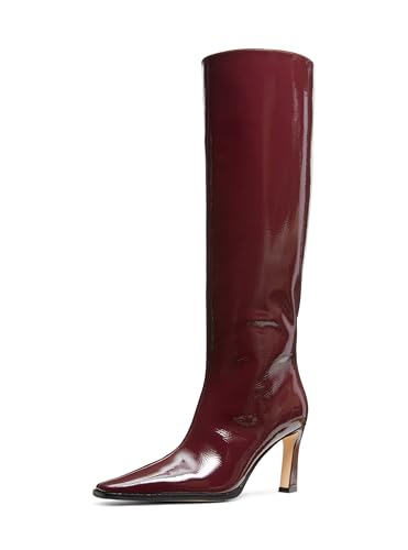 Michael Kors Women's Darrah Heeled Boot, Oxblood, 9.5