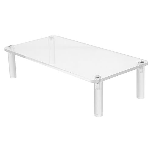 iplusmile Clear Acrylic Jewelry Stand 7.87"×3.14"×1.96" Single-Tier Bracelet & Watch Display Organizer – Scratch-Proof Showcase for Dresser, Countertop, Retail Shelf