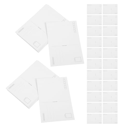 Cartes postales vierges pour aquarelle et DIY en lot de 120 pièces blanches format 10x15 cm
