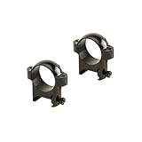 Burris Zee Weaver-Style Solid Steel Secure Reliable Durable Optic Mounting Rings - 1 inch; Low; Black Gloss; Usual