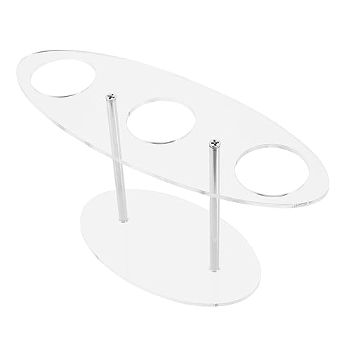 ULTECHNOVO Soporte de Cono de Acrílico Transparente Restaurantes y Cafeterías Rack de Orificios Sushi y Exhibición de Postres Duradero y Resistente