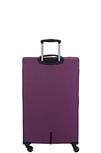 Alpine Suitcase/Luggage/Trolley 78 cm - 8 Wheels Eggplant4
