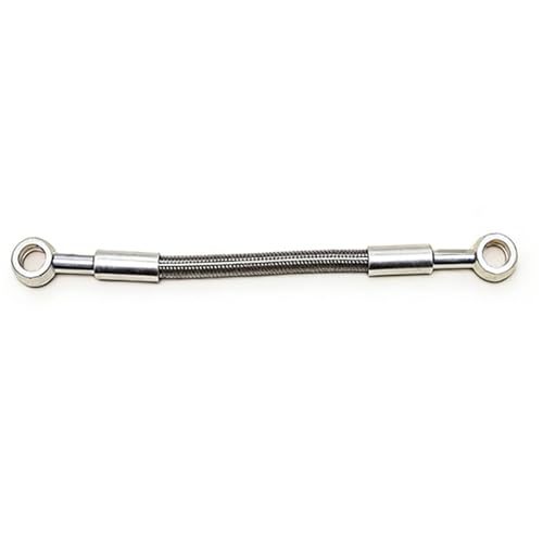 Manguera de freno trenzada para motocicleta con conexiones banjo de acero de 10mm y 130cm