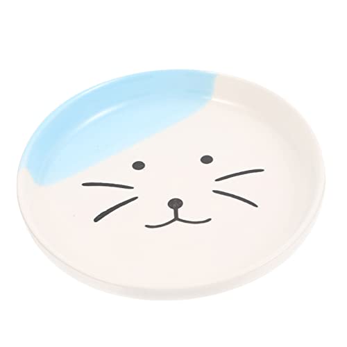 ROMISBABA セラミック猫ボウル キャットフードボウル 猫のおやつ 子猫の食べ物 猫用自動給餌器 小動物用フードボウル ペットフードボウル 給餌用の猫皿 再利用可能な猫皿 猫の餌皿 セラ
