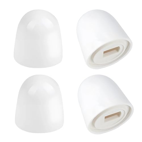 Fyroxx 4 Packs White Toilet Bolt Caps, Toilet Bolt Covers Are Suitable for A Variety of Toilet Floor...