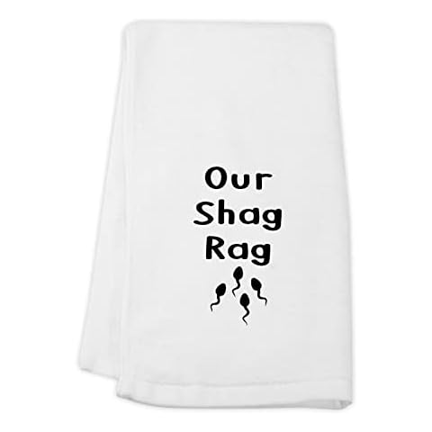 GJTIM Our Shag Rag Sexy Naughty Gift Cotton Sex Wash Towel Anniversary for Wife Husband Boyfriend Girlfriend (Our Shag Rag Towel) Cover
