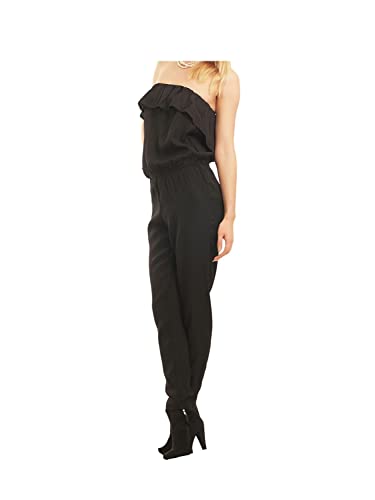 ONLY Damen Off-Shoulder Jumpsuit Overall Einteiler Einfarbig Schulterfrei...
