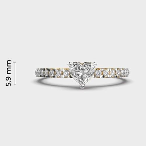 Bague d'éternité en moissanite l'alternative durable à l'alliage terni - 3